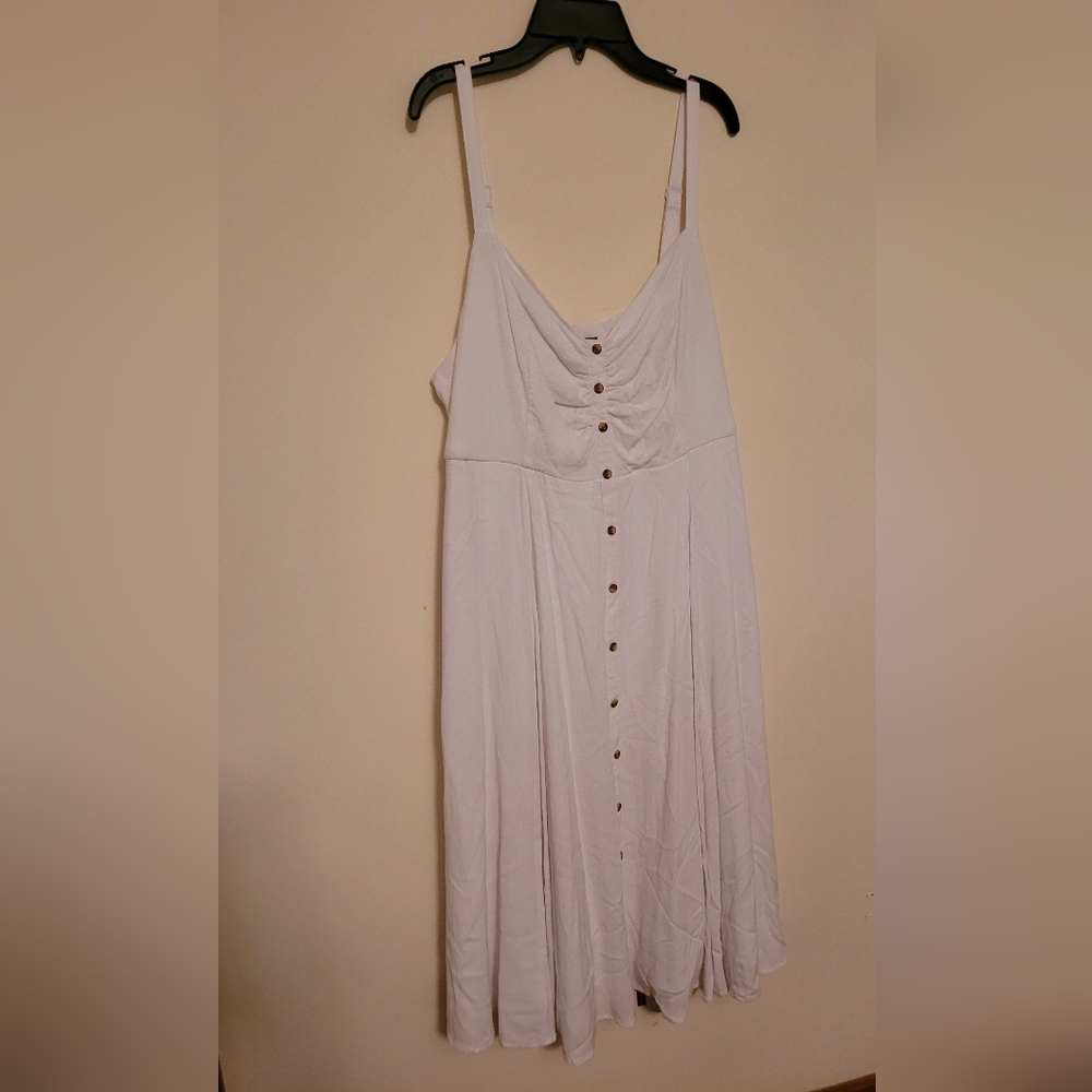 White Spaghetti Strap Dress